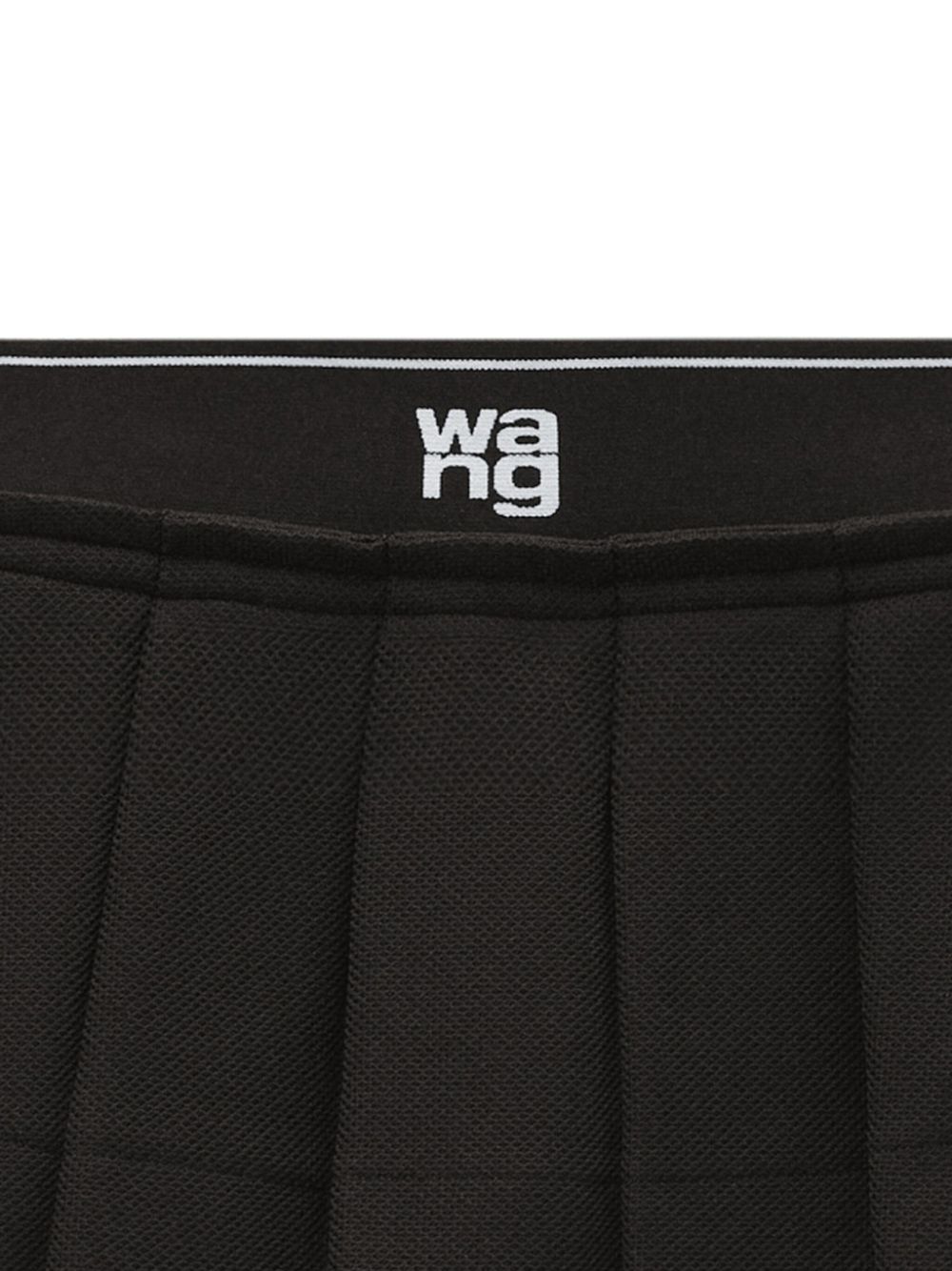 Alexander Wang logo-waistband pleated mini skirt Women