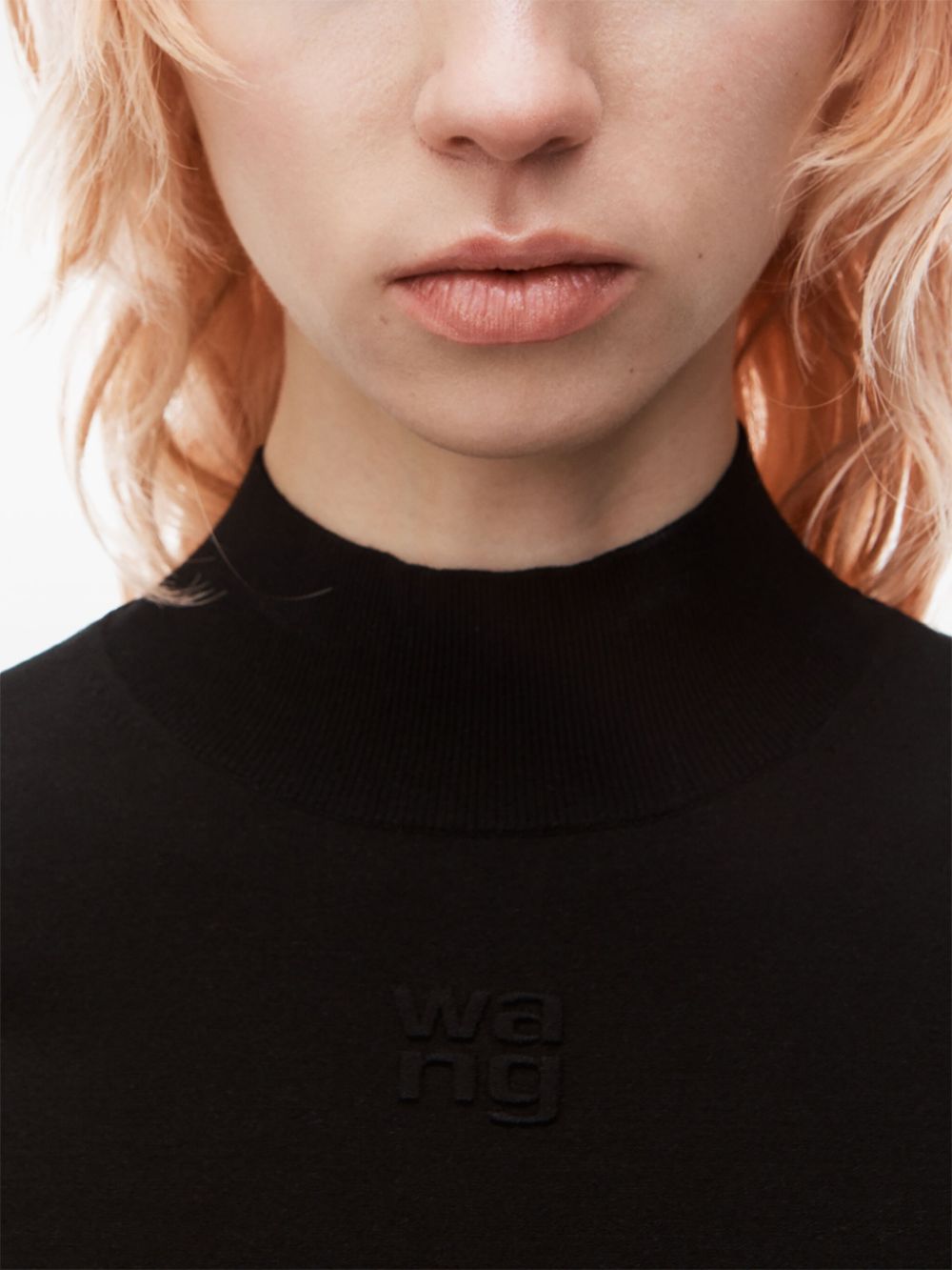 Alexander Wang logo-embossed knitted top Women