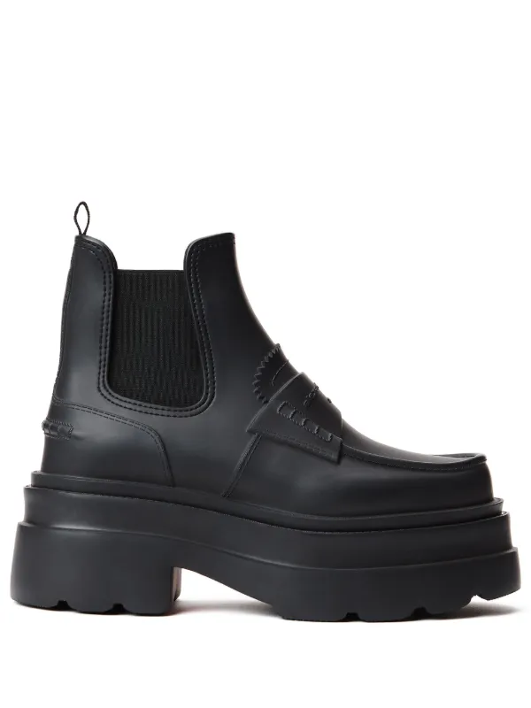 Alexander Wang Carter Panelled Leather Ankle Boots Black FARFETCH AO