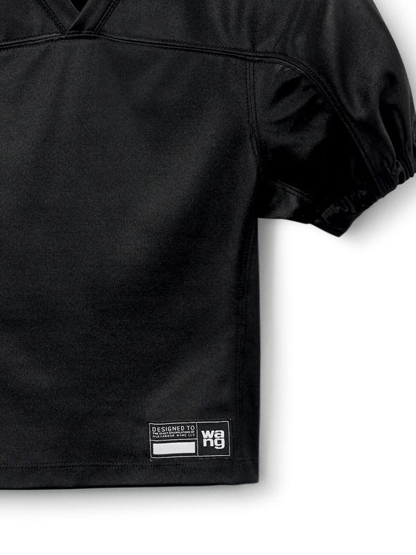 Alexander Wang Football Padded Jersey T-shirt | Black | FARFETCH