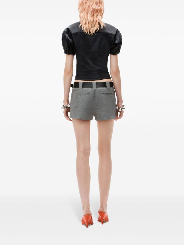 Alexander Wang Football Padded Jersey T-shirt | Black | FARFETCH