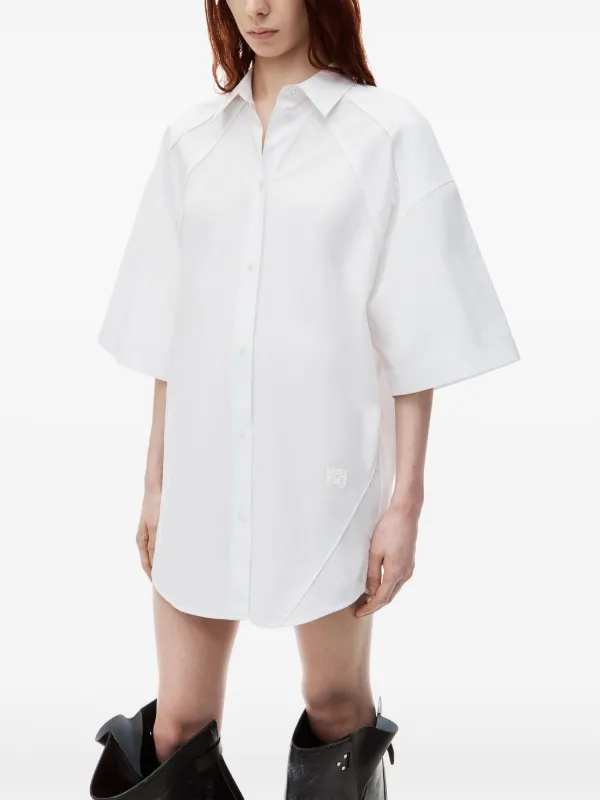 Alexander Wang ショートスリーブ シャツドレス | ホワイト