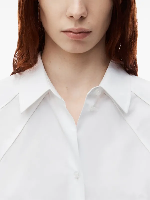 Alexander Wang short sleeve Shirt Dress White FARFETCH IL