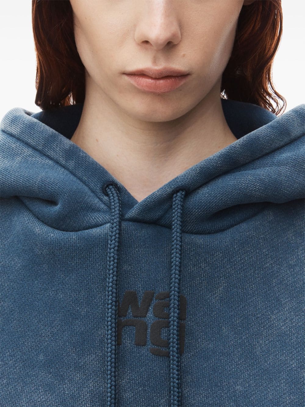 Affordable Alexander Wang Puff logo-applique hoodie Women