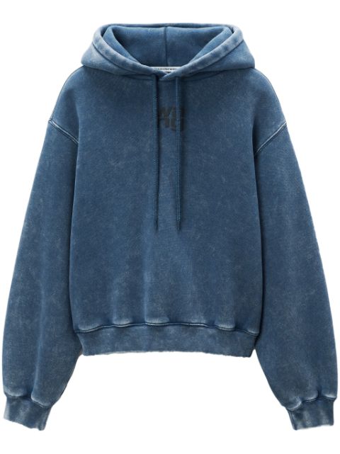 Affordable Alexander Wang Puff logo-applique hoodie Women