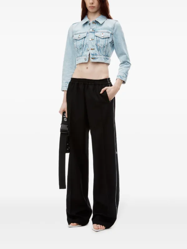 Alexander Wang クロップド デニムジャケット | ブルー