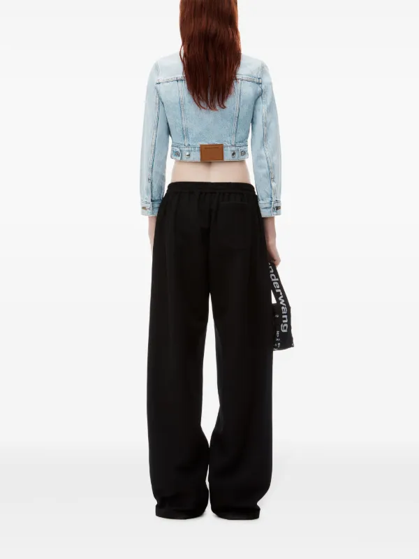 Alexander Wang Cropped Denim Jacket | Blue | FARFETCH