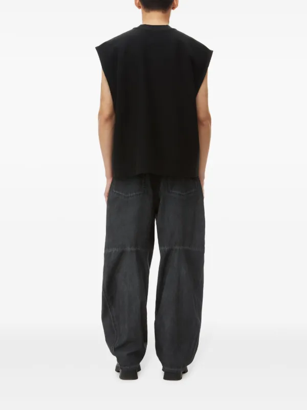 【シンプル×お洒落】Alexander Wang エンボスロゴ タンクトップ Alexander Wang エンボスロゴ タンクトップ | ブラック