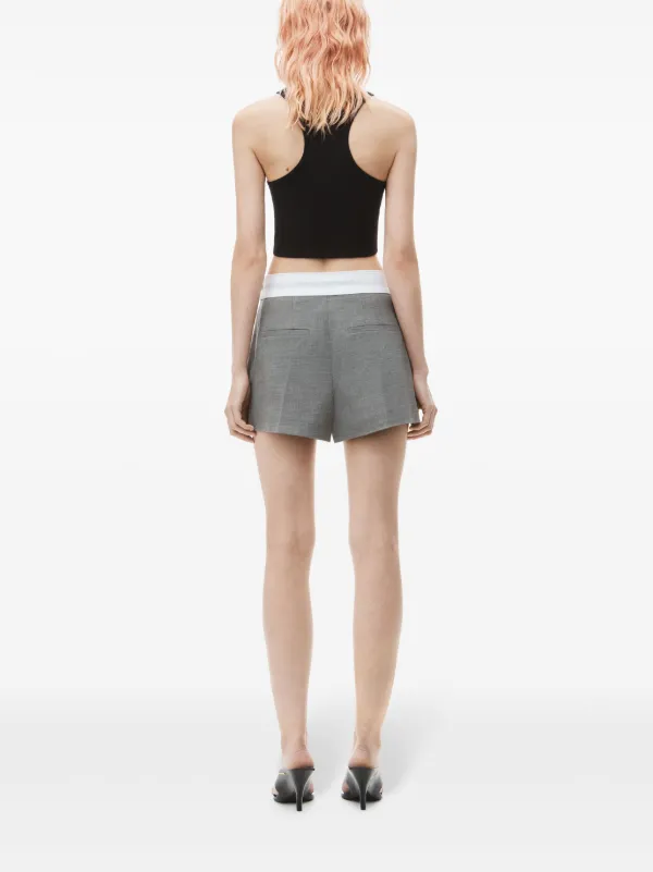 alexander wang ロゴショートパンツ Alexander Wang ロゴ ショートパンツ | ブラック | FARFETCH JP