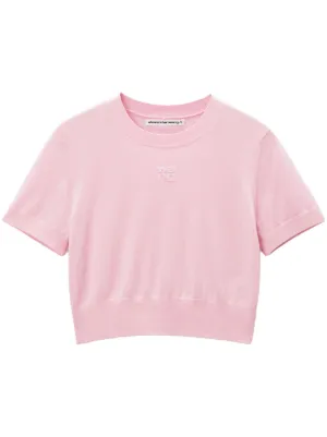 【アレキサンダーワン】トップス　ジアちゃん着用　ピンク　ロゴ アレキサンダーワン】トップス ジアちゃん着用 ピンク ロゴ