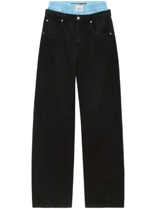 alexanderwang ワイドレッグデニム Alexander Wang デニム - Deep Blue | FWRD