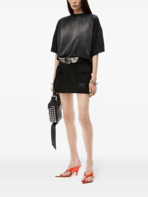 アレキサンダーワン　スエード　スカート alexanderwang アレキサンダーワング ボックスプリーツ ミニ