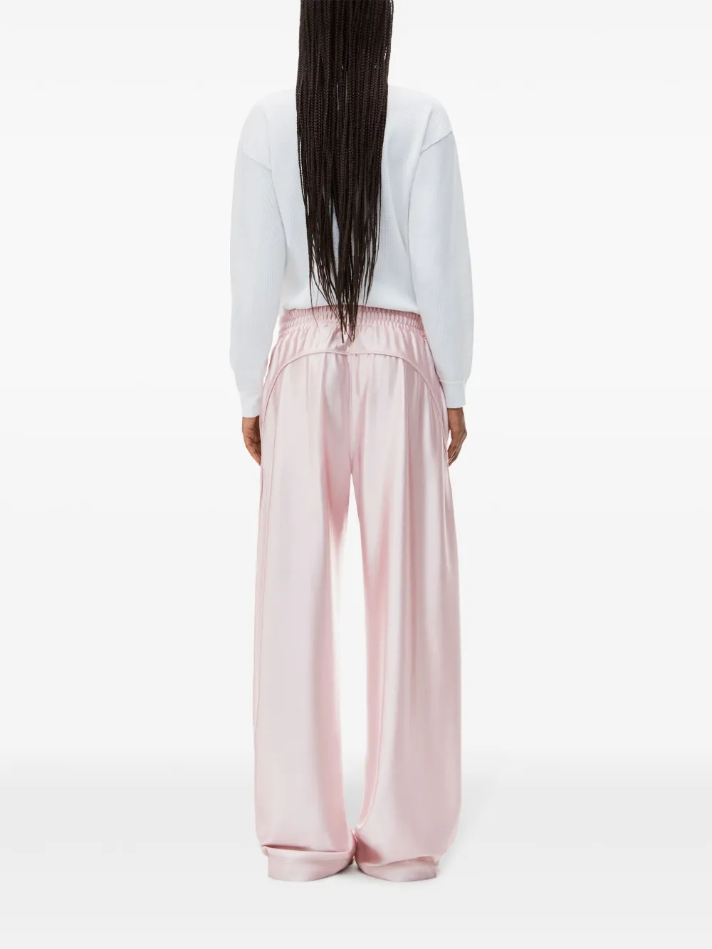 パンツ ALEXANDER WANG Women Straight Pants 4CC3244403 936C PINK Alexander Wang piped-trim Track Pants | Pink | FARFETCH
