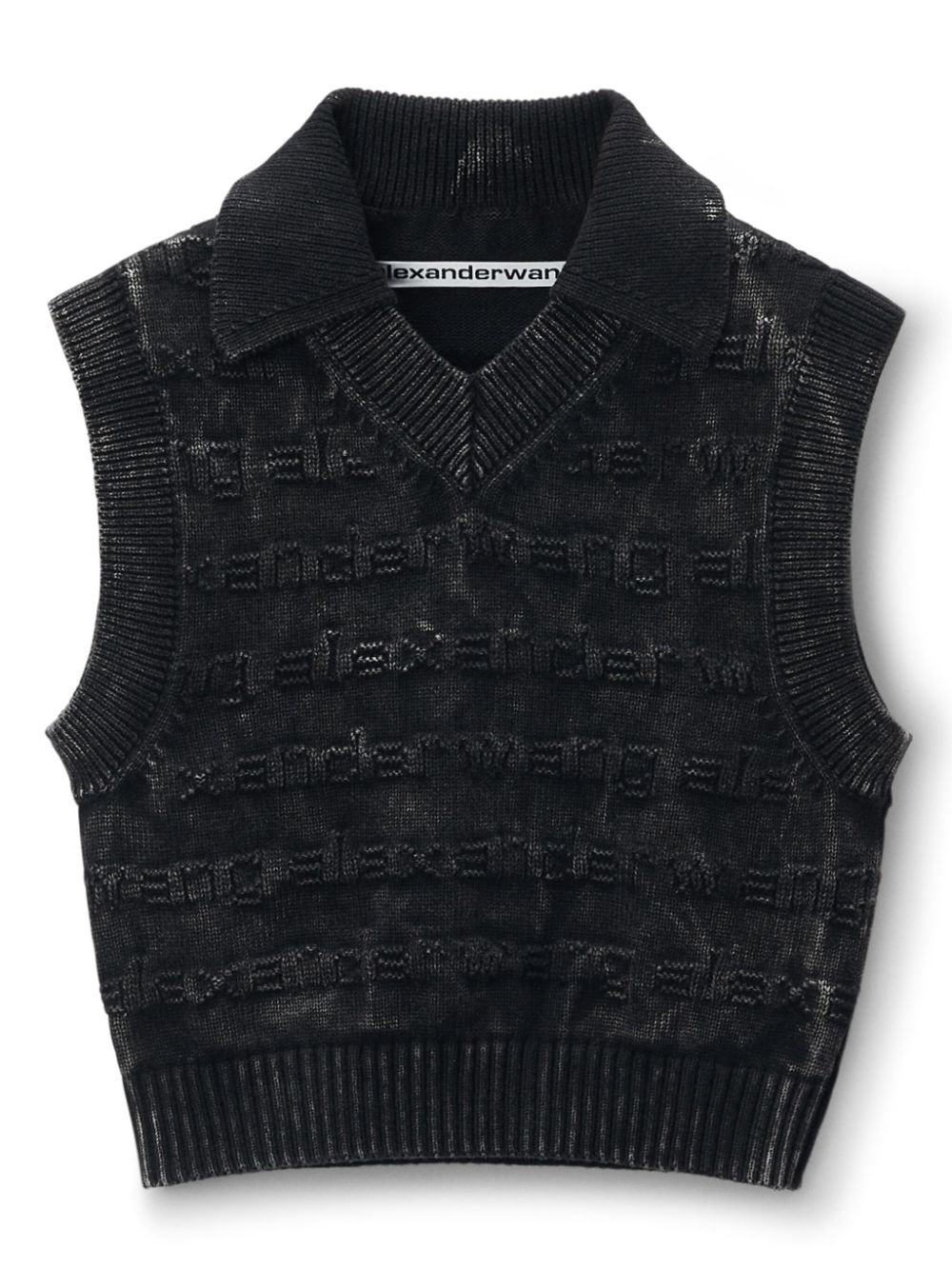 Cheap Alexander Wang logo-intarsia knitted vest Women