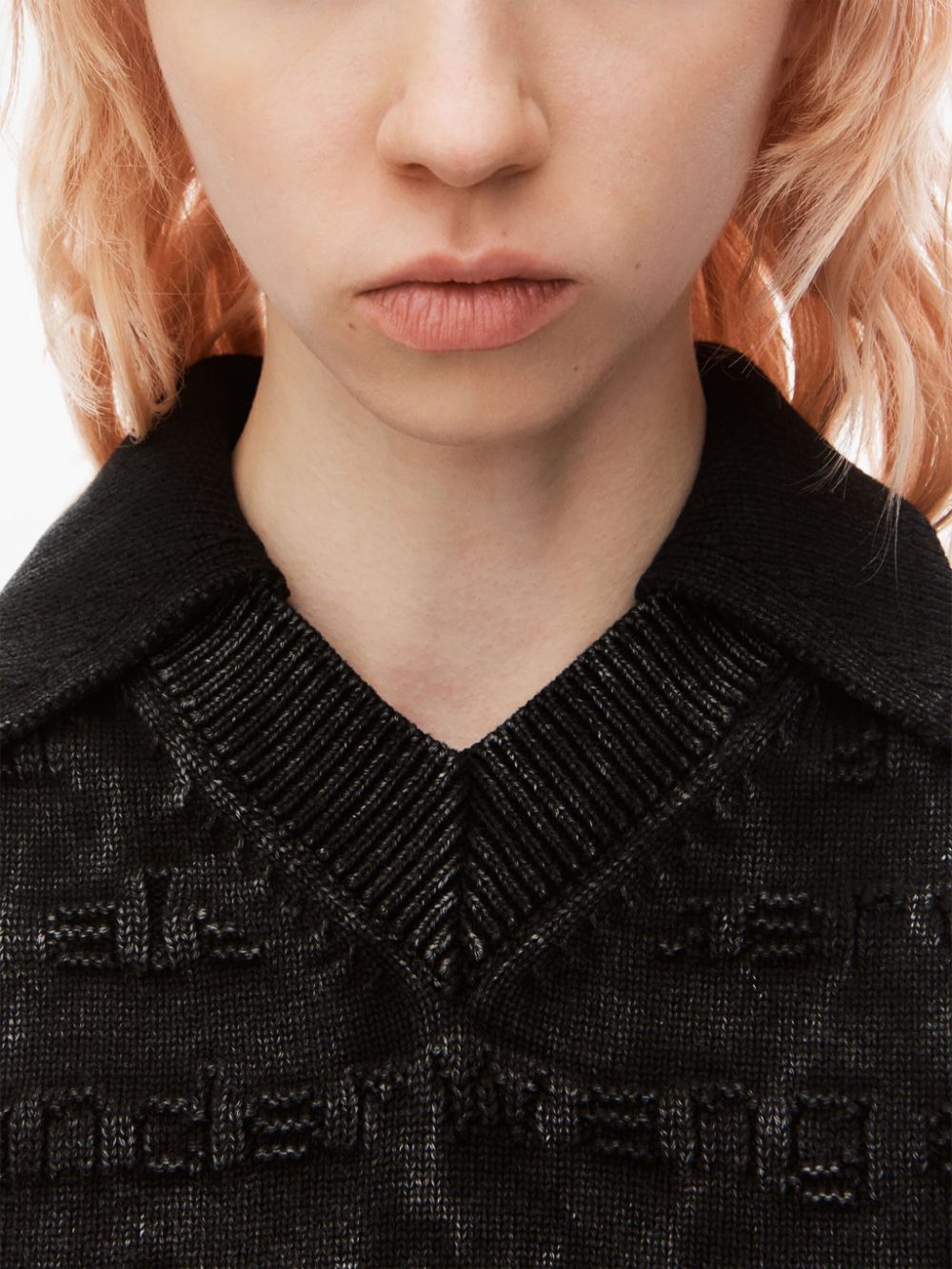 Alexander Wang logo-intarsia knitted vest Women