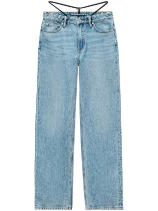 Alexander Wang レイヤード ストレートジーンズ | ブルー | FARFETCH JP