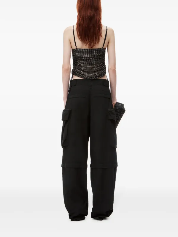 Alexander Wang Panelled wide-leg Cargo Trousers | Black | FARFETCH