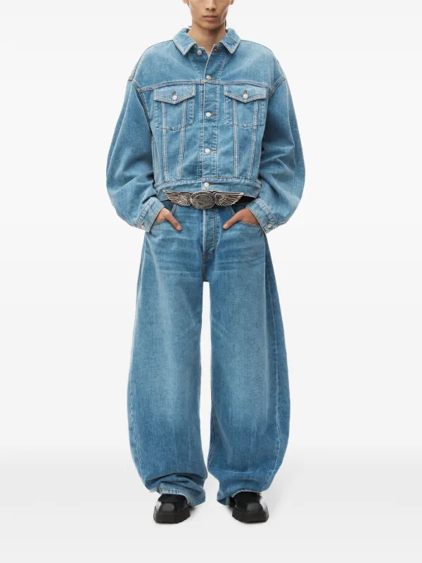 Alexander Wang mid-rise wide-leg Jeans | Blue | FARFETCH