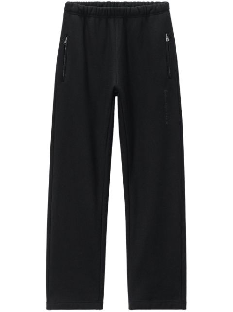 Alexander Wang logo-embossed straight-leg track pants Men