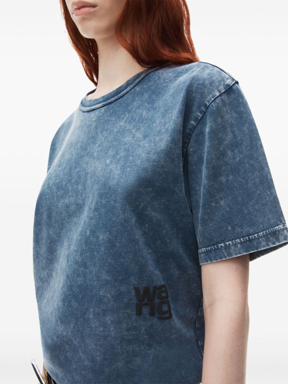 Alexander Wang Puff logo-applique cotton T-shirt Women