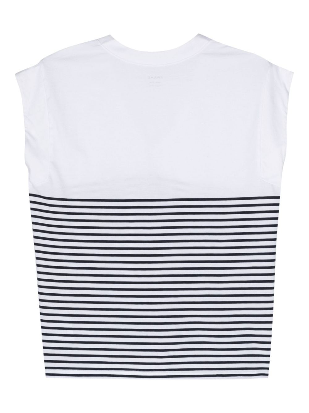 Shop Frame Striped Cotton T-shirt In White