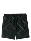 Burberry check-print drawstring swim shorts - Black
