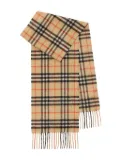 Burberry Kids Vintage Check cashmere scarf - Neutrals