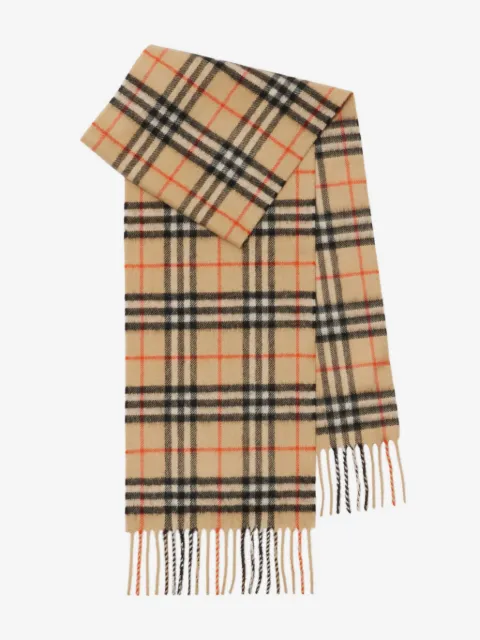 Burberry Kids mascada de cachemira con motivo Vintage Check