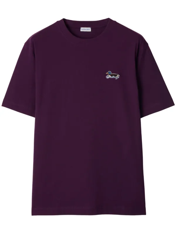 Purple burberry polo shirt best sale