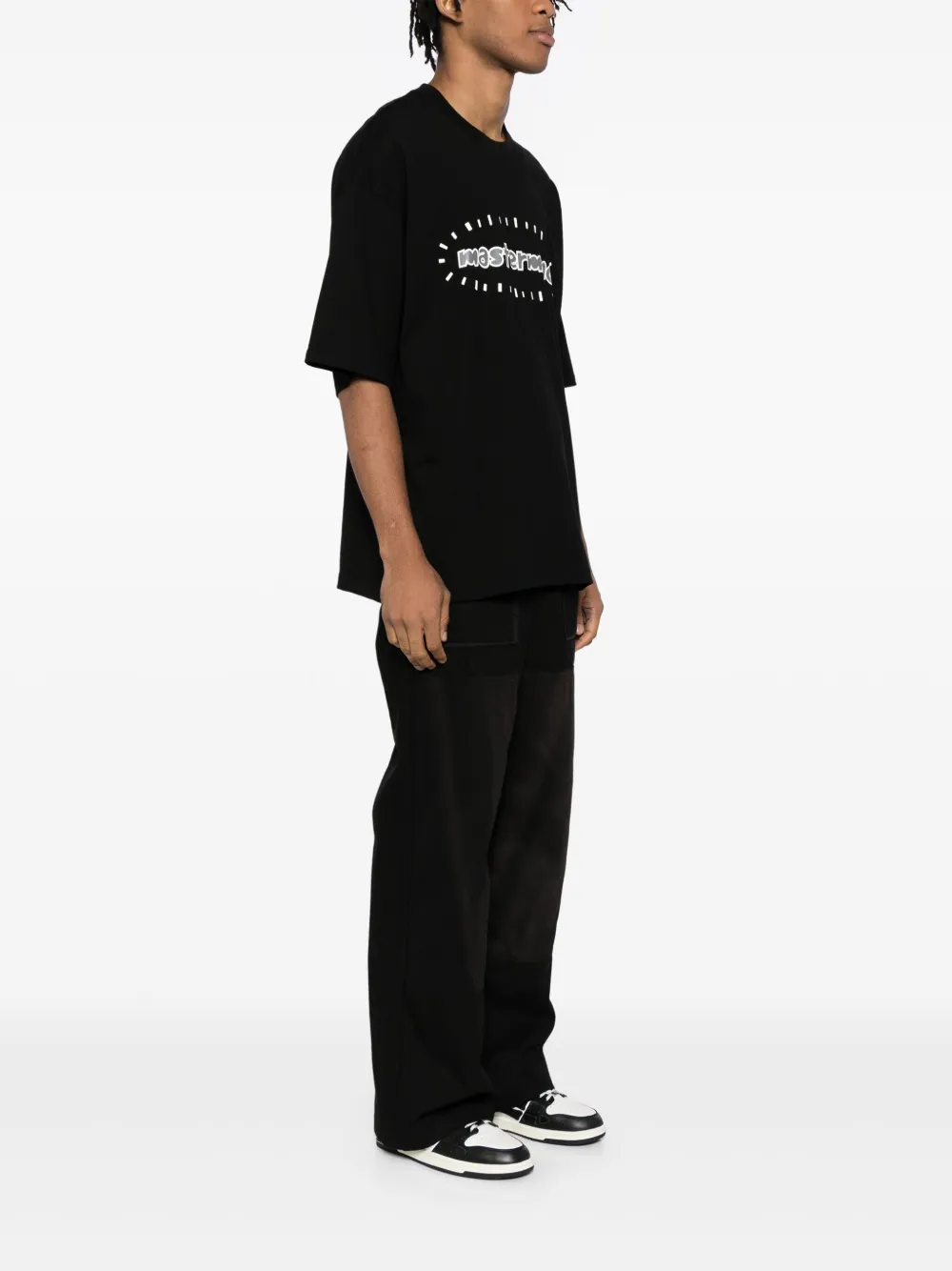 Mastermind Japan T-shirt met logoprint Zwart