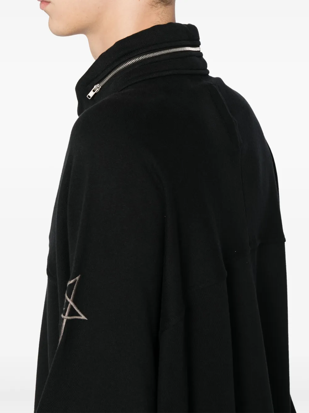 Rick Owens Sweater met ritssluiting Zwart
