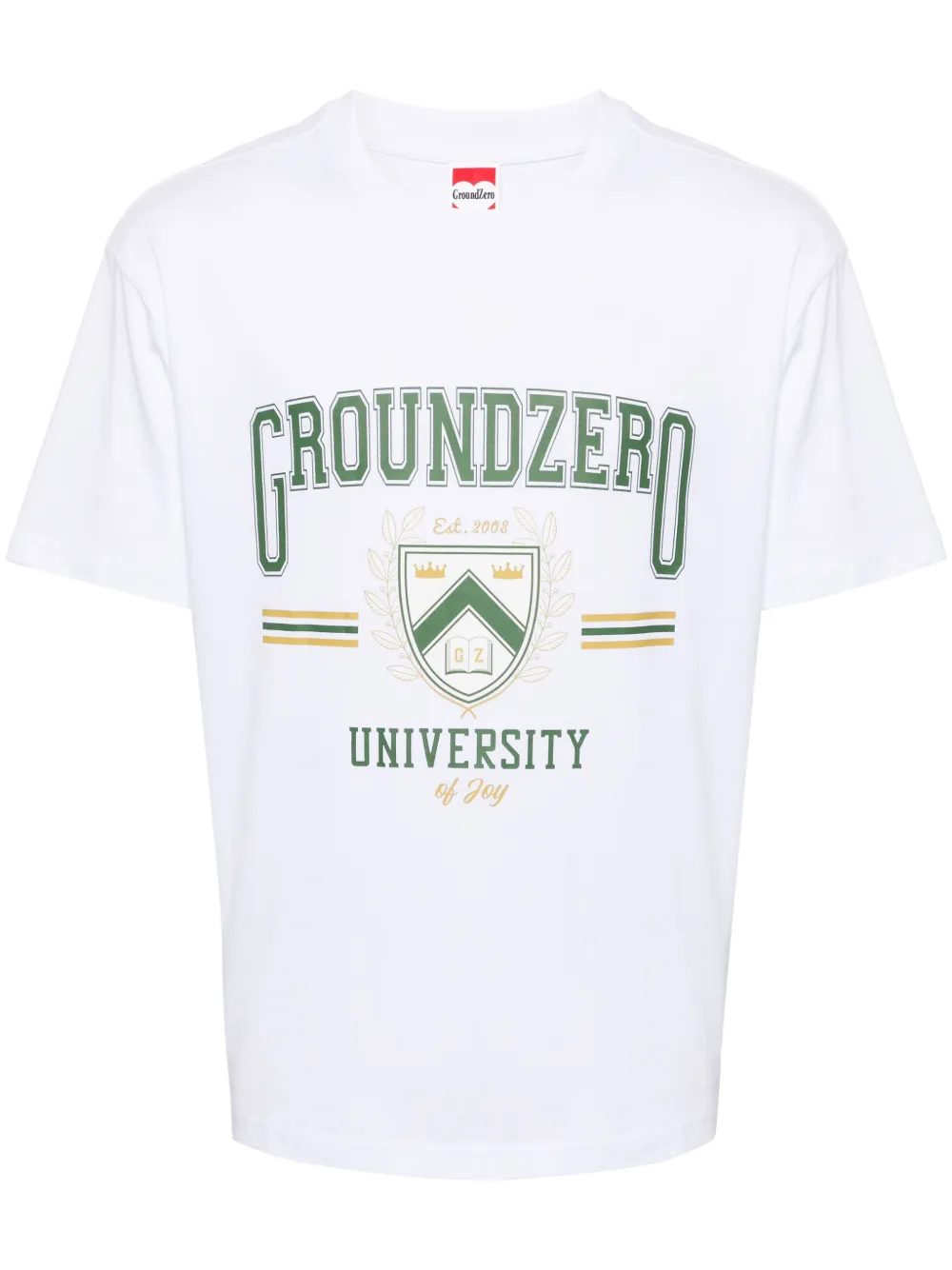 University logo-print cotton T-shirt