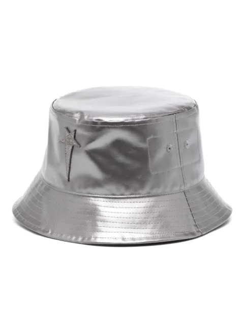 Rick Owens gorro de pescador con parche del logo