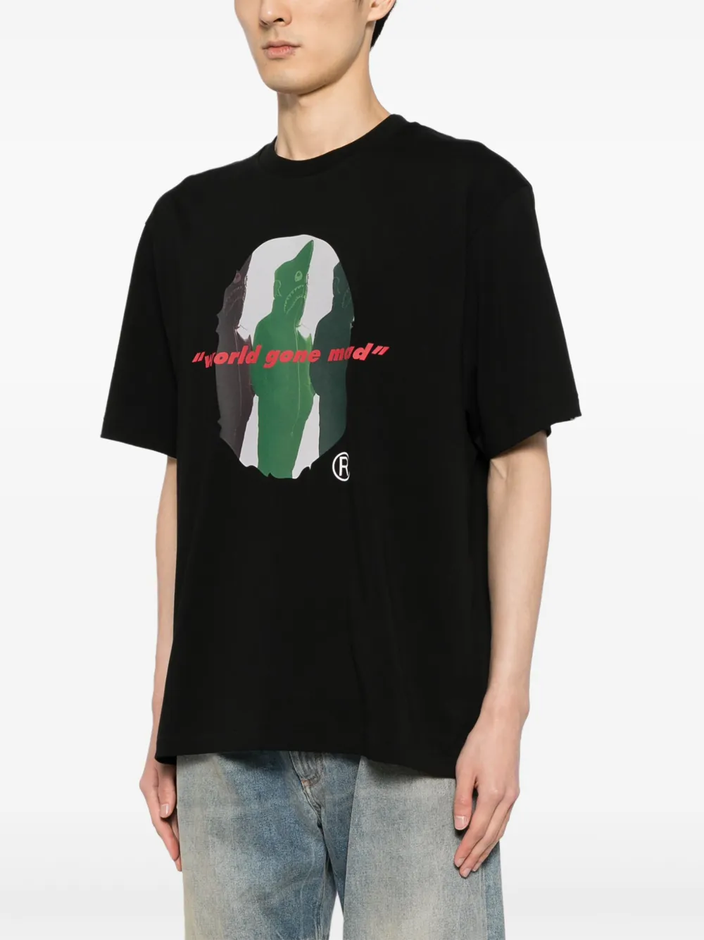 A BATHING APE® T-shirt con stampa Shark Shinji Ape Head | T-shirt e canotte | Image 3