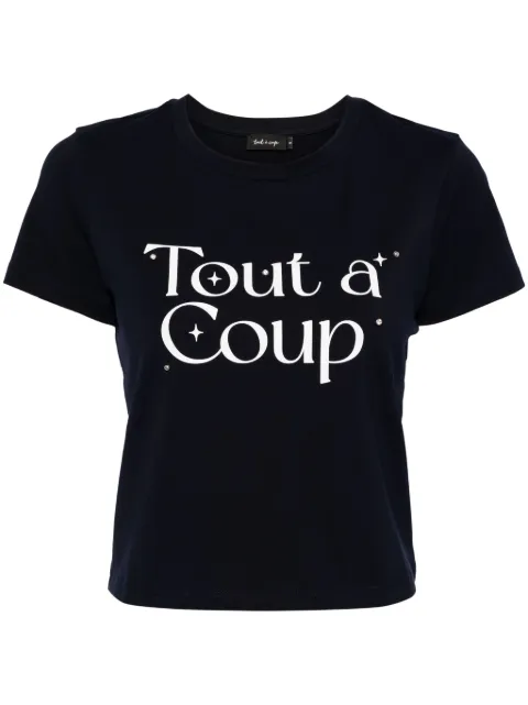 tout a coup playera corta con logo estampado