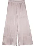 b+ab laminated wide-leg cropped trousers - Purple
