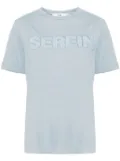 b+ab patch-detail jersey T-shirt - Blue