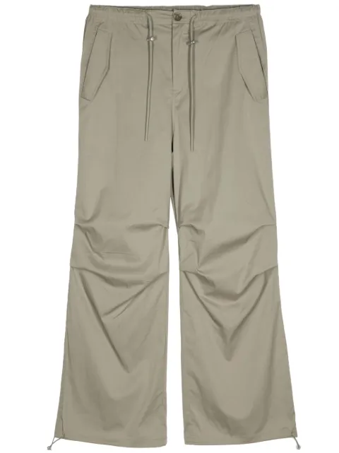 b+ab drawstring-fastening cotton-blend trousers 