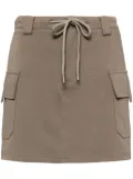 tout a coup cargo drawstring skirt - Grey