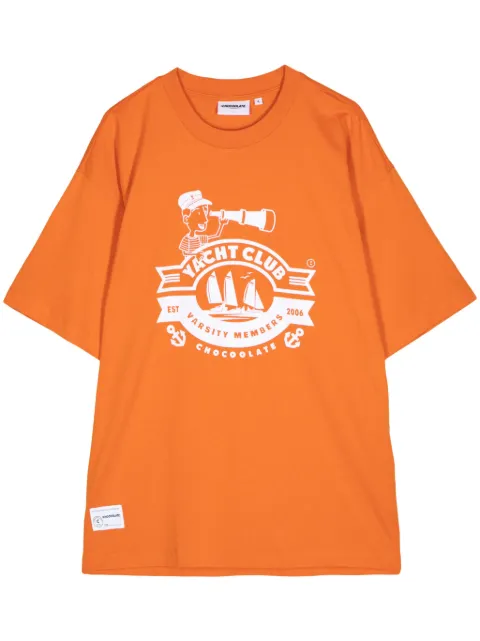 CHOCOOLATE graphic-print cotton T-shirt