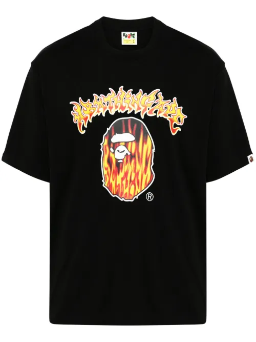 T-shirt Mad Flame à imprimé Ape Head - A BATHING APE® - Modalova