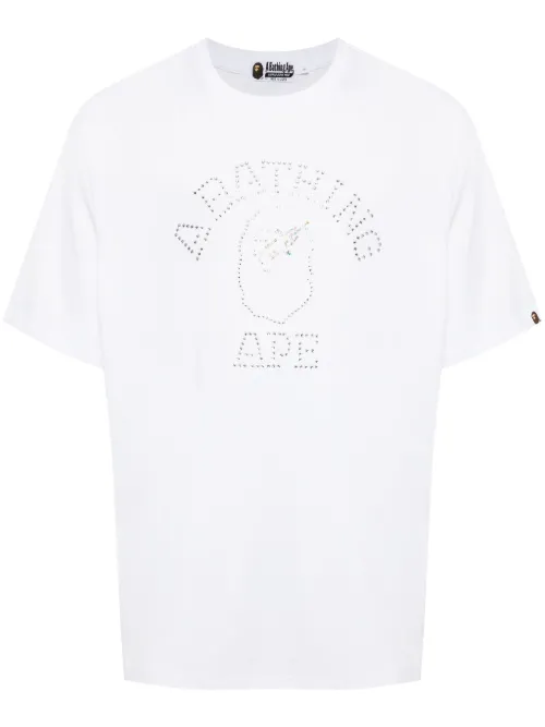 T-shirt College à ornements strassés - A BATHING APE® - Modalova
