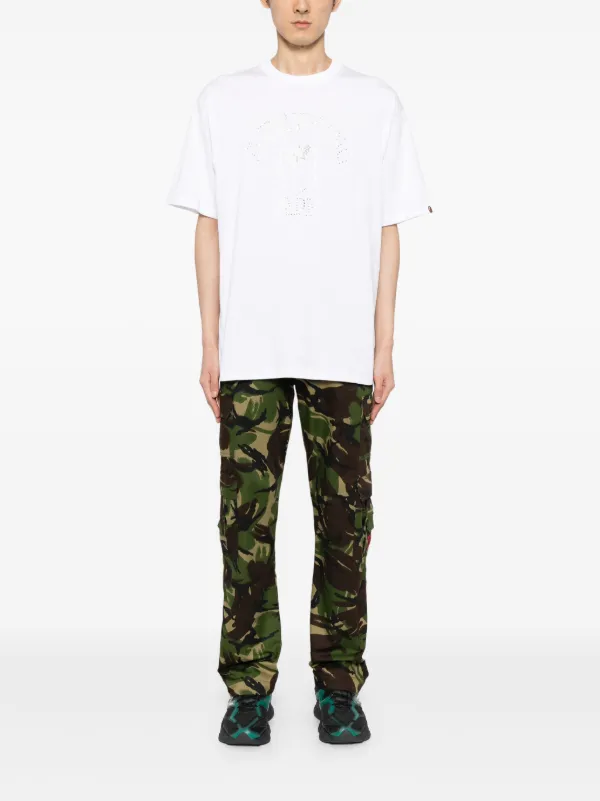 A BATHING APE® College ラインストーン Tシャツ | ホワイト