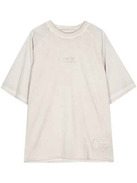 izzue logo-embroidered cotton T-shirt