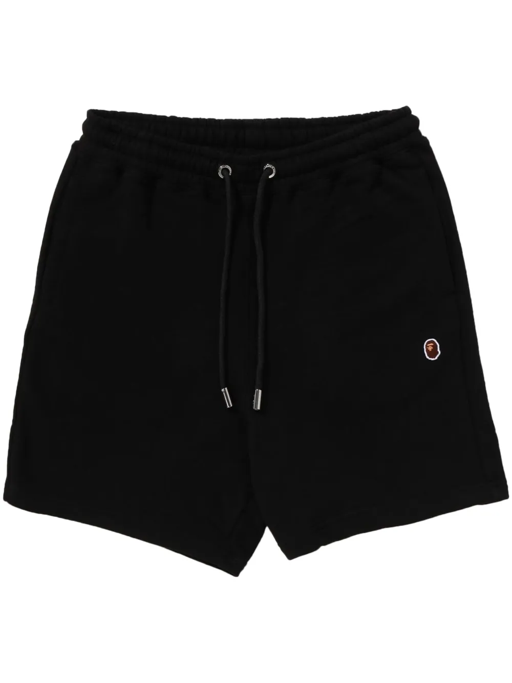 A BATHING APE® embroidered-logo cotton shorts - Nero