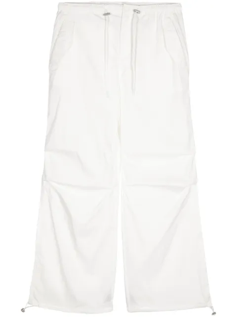 b+ab drawstring-fastening cotton-blend trousers 