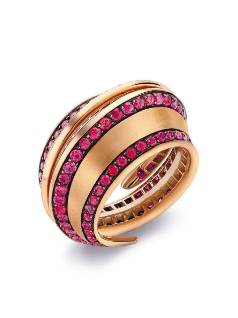 LILY GABRIELLA 18kt rose gold Spira ruby ring