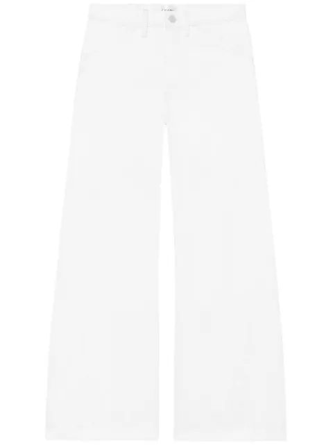 FRAME cotton wide-leg jeans 