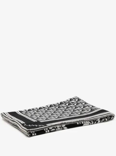 Lanvin x FUTURE eagle-motif throw blanket