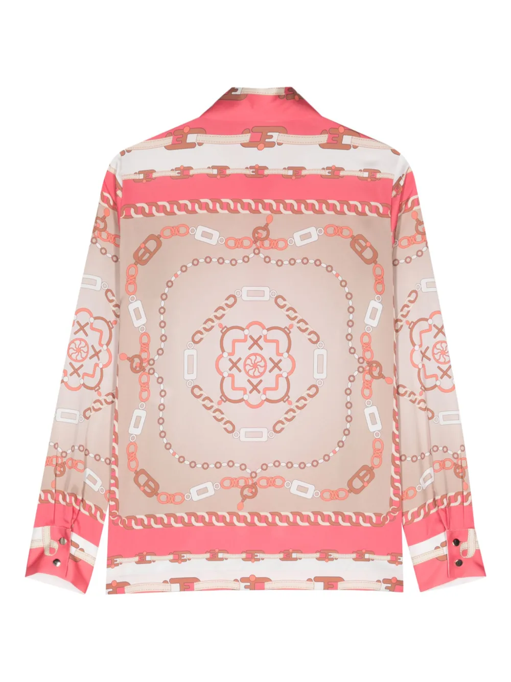 D.Exterior blouse met print - Roze